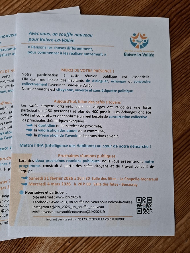 Un tract pour l'accueil